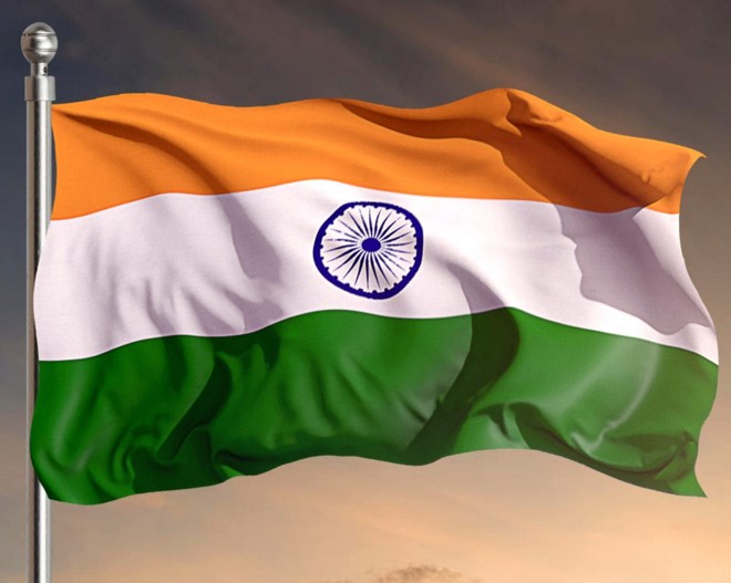 bandeira india simbolo roda chacra